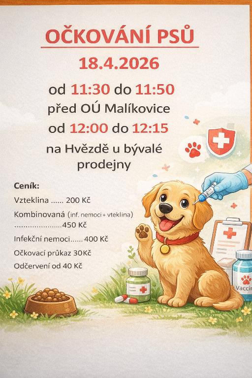očkování psů