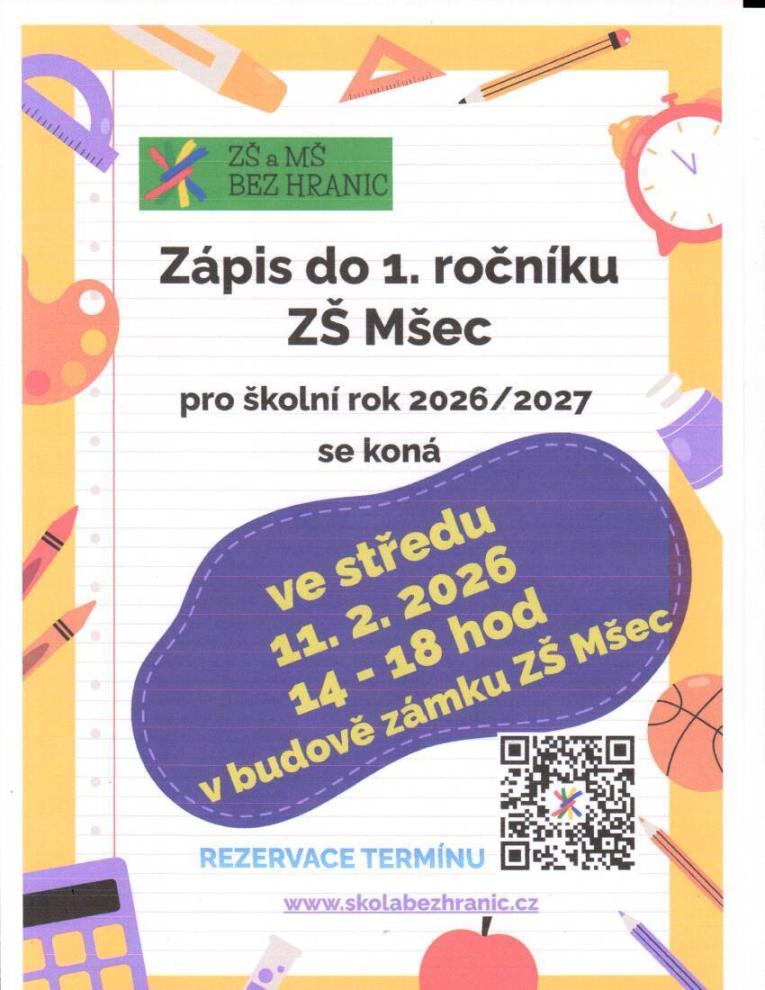 zápis Mšec